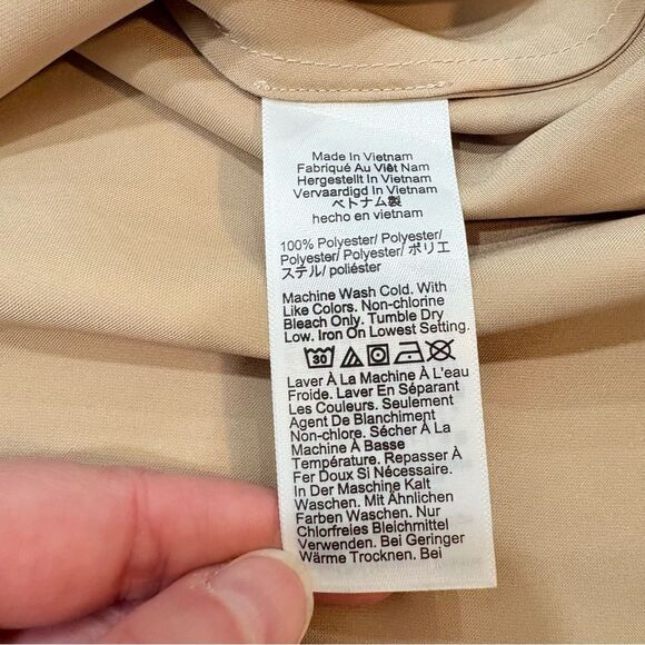 NWT J. Crew Gwyneth Slip Dress in Luster Charmeuse Light Khaki Size 10 - Picture 7 of 11